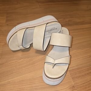 Naked Feet Women's Cream Sandals